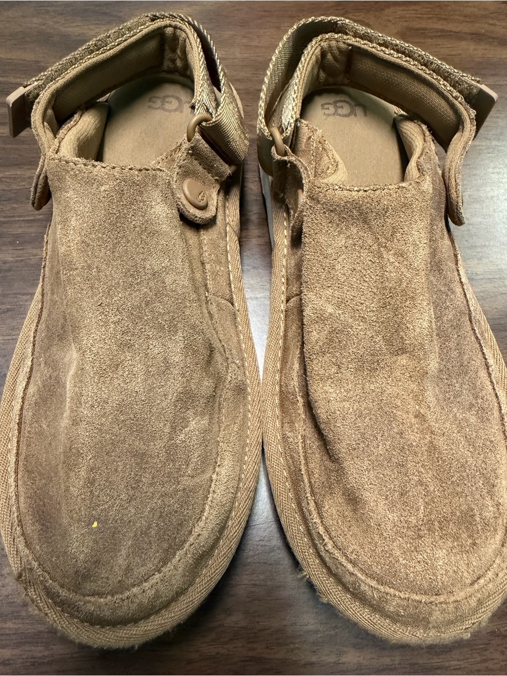 UGG Kids Chestnut Brown Suede Moccasins